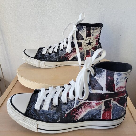 Chuck Taylor All Star Converse CT HI Black/Chili Unisex Sneakers (Size W9 / M7) - Picture 2 of 14